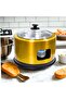 Aluminum Chafing Dish Buffet Set, Round Shape Buffet Warmer With Glass Lid (Gold)
