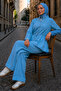 Belted Jeans Set A944 Blue - 4