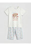 Esvab • Modern & Distinctive Zero Roba Collar Girls' Shorts Pajama Set - 2