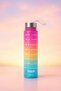 Set of 2 Motivational Water Bottles (900ml - 500ml) - Tritan Sports Water Bottle with Straw Bpa Free - 2