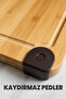 Bamboo Non-Slip Cutting Board - Chopping Board - with Quality Bamboo Non-Slip Pad - Wooden Board - 5