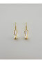 Cross Gold Pearl Earrings - 2