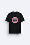 Guns'N Roses Printed Crew Neck Black T-Shirt