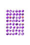 48 Pcs Purple Funny Emoji Sticker Set - Sticker Set Scrapbook Bullet Journal