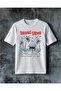 Island Vibes Happy Hour Printed Oversize T-Shirt
