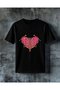 Gul Skeleton Heart Printed Oversize T-Shirt