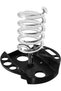 Hair Dryer Stand with Acrylic Tray and Two Spiral Holders, for Barber and Stylist Hair Salon - 4
