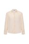 Basic oversize long sleeve linen look shirt