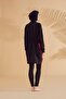 Full Covered Hijab Swimsuit Set Plain Black Parachute Fabric 4 Pieces – M2323 - 5