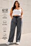 Plus Size High Waist Loose Pants with Elastic Waistband