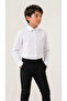 Boy's Long Sleeve White Shirt - 5