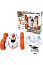 RC20, Crosslander road car, up to 12km/h, light effects, 360° wheel rotation, crazy stunts, wrist remote control, rechargeable, Orange/white