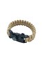 Beige Paracord Bracelet with Compass M3 - Survival Bracelet - 7