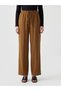 Trendlucky Women's Wide Leg Pants with Elastic Waist and Difference in Color - 2