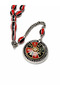 Roulette Model Alpaca Cast Iron Mine Handcrafted Prayer Beads |   Red Black Special Design Rosary - 4