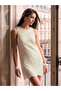 Crew Neck A-Line Crochet Dress