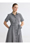Plaid Belted Shirt Dress