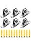 alloet 2PCS 10-2PC Heavy Duty Fixed Pulley with Mounting Screws and Expansion Pulley Block Kit Wall- - 2