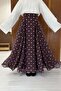 Plum Terra Polka Dot Skirt - 2