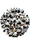 panda 50pcs 50PCS Cute Panda Cartoon Animals Graffiti Stickers DIY Phone Guitar Laptop Notebook Suit - 8