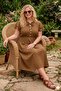 Women's Plus Size Midi Length Ruffle Sleeve Button Detail Summer Dress - 4