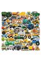 A122803-50PCS 50PCS Cartoon Construction Car Cute Stickers Graffiti Toy Bags Laptop Ipad Cup Noteboo