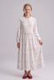Girl's Viscose Dress, Tulip Embroidered Full Length Hijab Dress, Ages 7-14