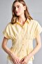 100% Cotton Fitted Jacket Collar Poplin Short Sleeve Shirt F9335Ax26Sm