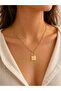Square Chain Necklace Gold - 4