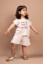 Girl's Bat Sleeve Summer Printed Shorts Set 1-6 Years Old - 2