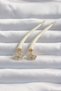 Brass Cream Color Botega Earrings 5886 - Glst1647-9201