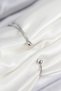 Brass Zircon Stone Baguette Model Silver Color Women's Bracelet 5886 - Eterna3067-6322 - 2