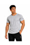 Men's Oval Hem Quick-Dry Athletic Technical Sports T-Shirt