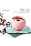 Silk Route - Ceramic Coffee Mug with Saucer Set, Creative Tulip Cup Unique Irregular Design for Office and Home, Dishwasher and Microwave Safe, Cute Cup for Latte Tea Milk (300ML)