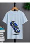 Unisex Oversize T-Shirt Hanging Car Printed 100% Cotton T-Shirt Comfortable Fit