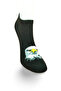 Black and White Eagle Patterned Sporty Unisex Short Ankle Socks Summer 1 Pair