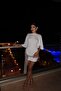 Women's Contrast Sequin Short Dress