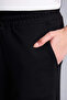 E7719Axbk81 Black Wide Leg Standard Length Sports Pants - 4