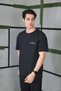 Men's Short Sleeve Summer T-Shirt Crew Neck Printed Oversize T-Shirt - Black - 2