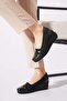 Lesfer Double Stripe Feta Women's Shoes Black Aluç - 3