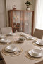 6 Pieces Gold Double Row Embroidered American Service-Supla Set - 2