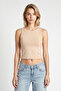 Pack of 2 Basic Crop Viscose Blouse Lrn0012 Biscuit Cream - 2