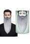 Glb-Stl41414 Gray Color Elastic Long False Beard 40 cm