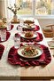 Cotton Ruffled Square Placemat Set of 6 Placemat 33 cm - 3