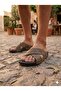 Unisex Casual Slippers Suede Textured Cross Strap Modern Summer Slippers - 2