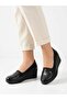 Women's black anatomical wedge heel lightweight casual shoes - 2