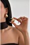 Vintage Vip Gold Thick Bombeli Half Moon Earrings