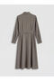 Striped Belted Shirt Dress - 5