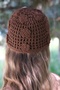 Brown Flower Detail Hair Net - 2