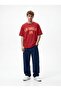Los Angeles Printed Relaxed Red T-Shirt